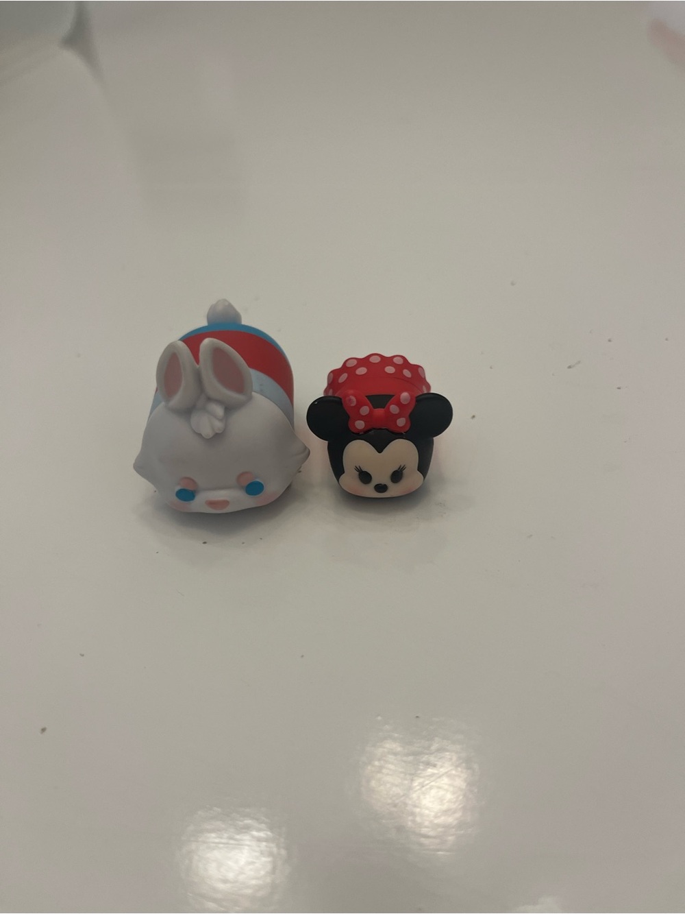 Disney Minnie Mouse and Rabbit Stackable Tsum Tsum Figures - Red, Black, White